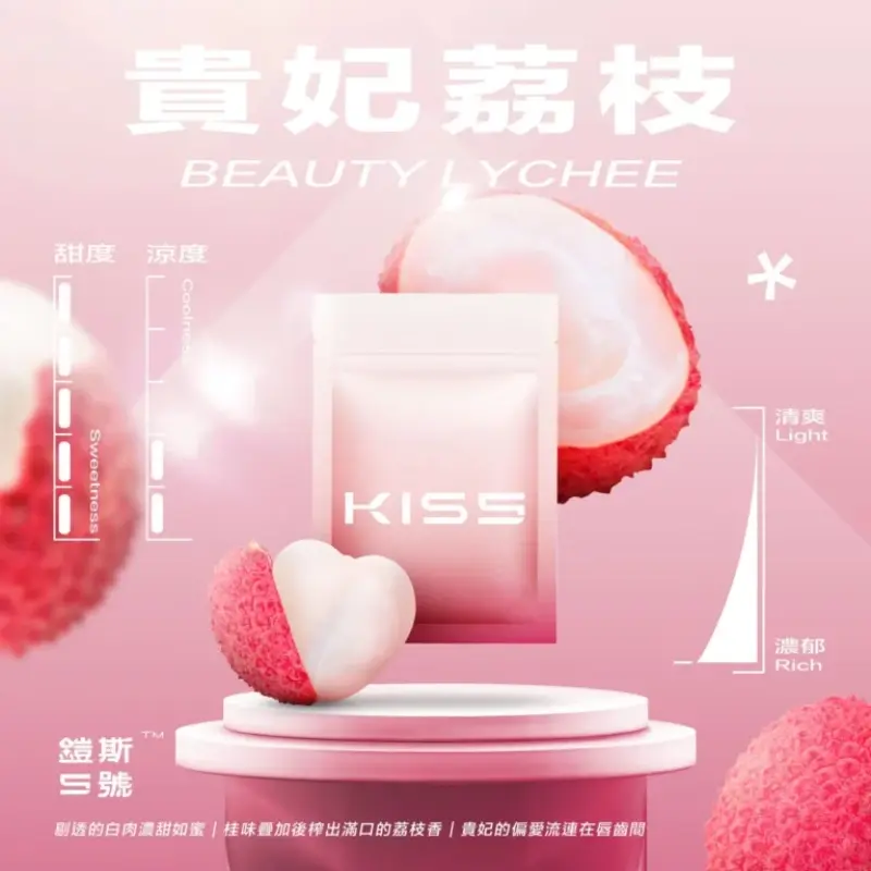 KISS-鎧斯5號一代煙彈-貴妃荔枝.webp - BA Elf Bar 台灣電子煙專賣店|正品煙彈・電子霧化器